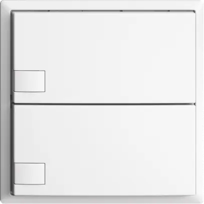 Pulsante INC KNX 2×EDIZIOdue bianco RGB senza LED 
