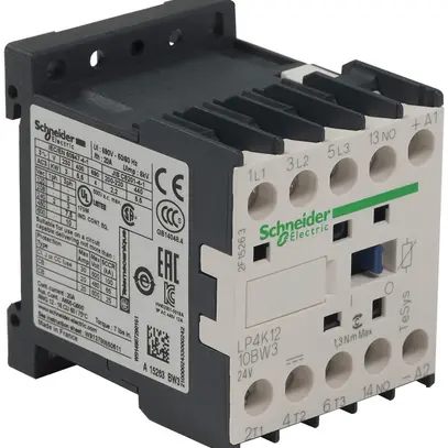 Contattore Schneider Electric LP4-K1210BW3 3L/24DC 1Ch 
