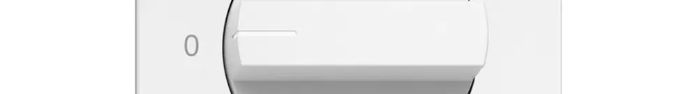 Drehschalter EDIZIO.liv 2P 0-1 T=40mm ws 