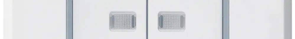 Contatto pulsante INC robusto IP55 2×1P bianco 2×illuminato 