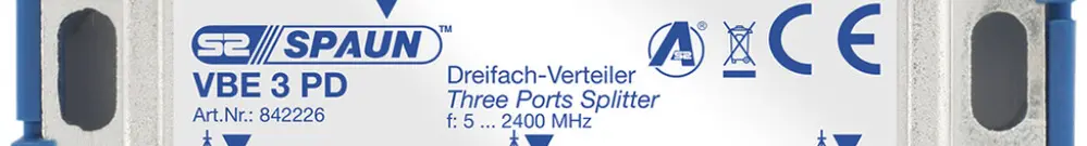 Répartiteur 3×75 ohm BVE3…01 
