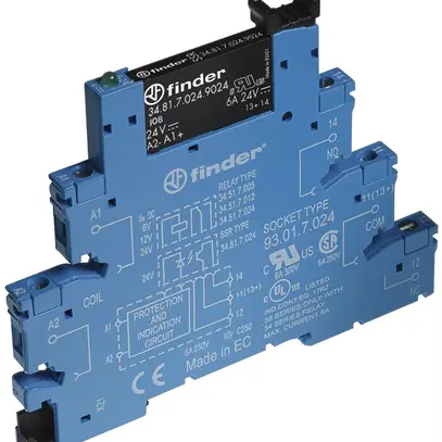 Relais couplage AMD Finder 38, 1 2A/230VAC SSR bornes à vis 