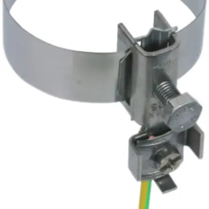 Fascetta di messa a terra DEHN/elvatec 3/4…4" per conduttori 4…25mm² V2A 