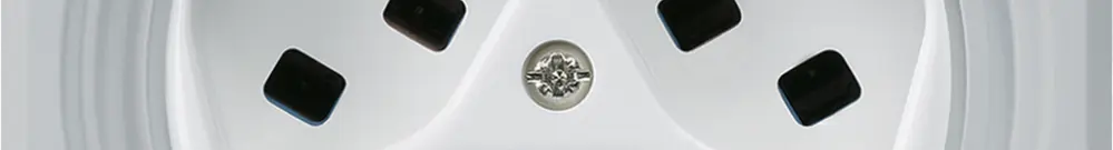 Steckdose Hager robusto, 3×T23, mit Klappdeckel A, grau 