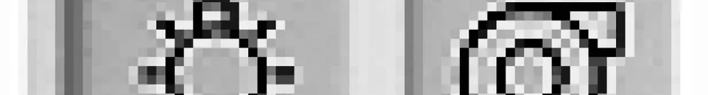 Bouton-poussoir double avec gravure FH blanc 