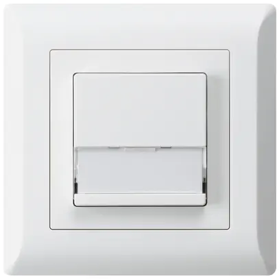 Tasto di suoneria INC A/1L kallysto.line bianco con porta-etichetta 37×15mm 