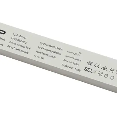 Alimentation LED SLV 250W 24V ON/OFF 400×40mm 