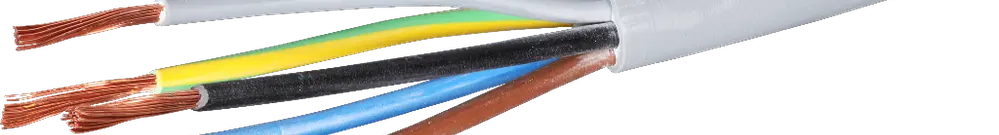 Cavo d'apparecchio 5x1,5mm² 3LNPE s.alogeno grc Rotolo a 100m
