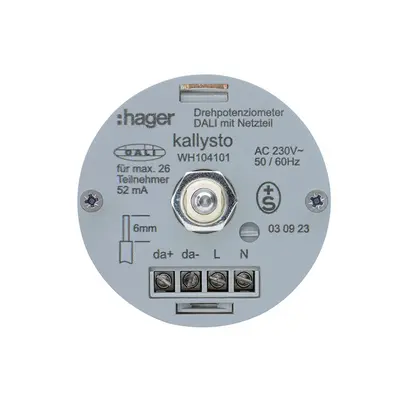 Intérieur pour variateur rotatif Hager DALI E 