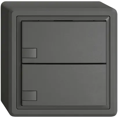 AP-KNX-Taster RGB EDIZIO.liv SNAPFIX® Temperaturfüh.o.LED 2×Taste 1-Tbed.dgu 