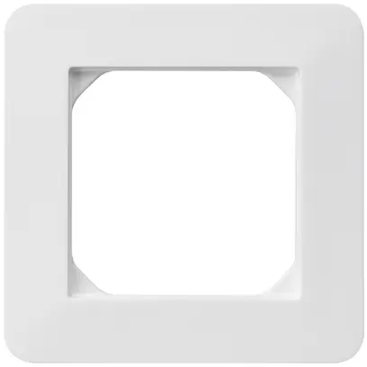 Cadre de recouvrement ENC kallysto.trend 1×1 blanc 94×94mm 