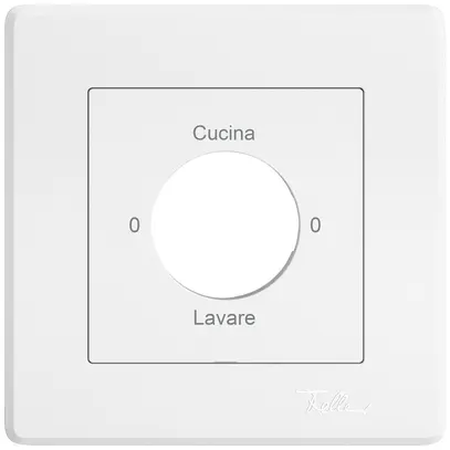 Kit di montaggio INC EDIZIO.liv SNAPFIX® p.interr.rot.c.chius.0-Cuc-0-Lav.bi 