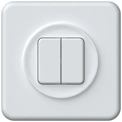Pulsante KNX INC origin 2×tasti bianco 