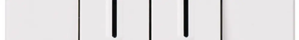 Interruttore a bil.lum.INC ATO bianco 1/3+3/1L con LED orientamento 