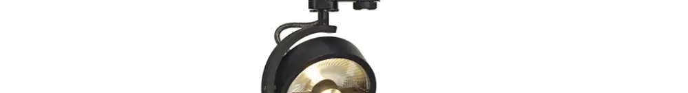 Projecteur KALU TRACK, GU10 75W avec adaptateur 3-phases IP20 noir 
