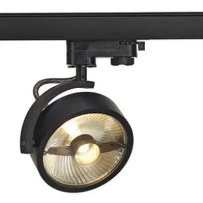 Projecteur KALU TRACK, GU10 75W avec adaptateur 3-phases IP20 noir 