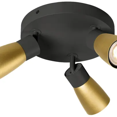 Spot SLV PURI 2.0 Dome CW GU10 3×6W VAR Ø180×113mm noir/or 