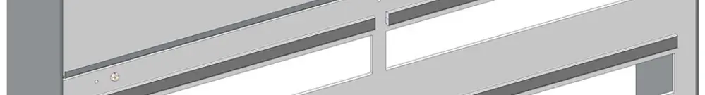 Quadro AP Hager ABT 756×611mm 2 file grigio chiaro 