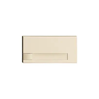 Tasto 1/2 KNX/elettronico senza LED+cart. EDIZIOdue comando 1×crema 