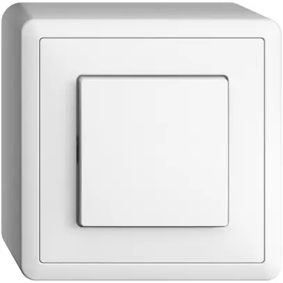 Interrupteur poussoir lum. AP EDIZIOdue 3/2L blanc, contrôle, LED bleu 