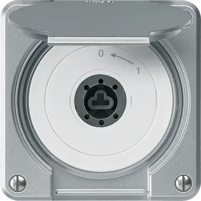 Contatto rotativo a chiave INC robusto IP55 all coperchio s.cilindro 1P combi 