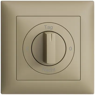 Frontset 0-Tag-0-Nacht EDIZIOdue sand 88×88mm für Drehschalter 