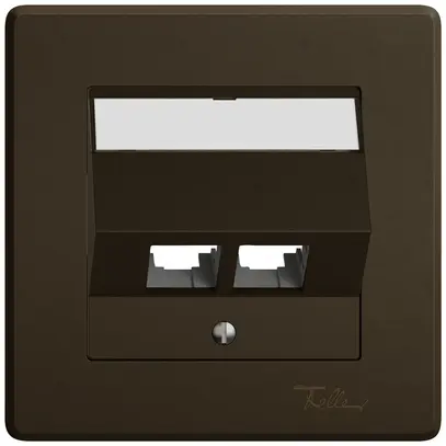 Kit di montaggio INC EDIZIO.liv EASYNET S-One SNAPFIX® inclinato per 2×RJ45 ma 