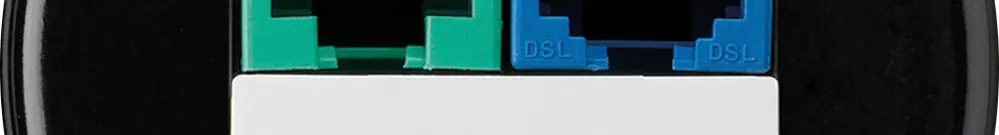 Inserto per scatola INC DSL basico 2×RJ45 nero 