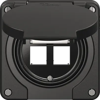 Kit di montaggio Feller freenet N.CO, per uscita diritta, doppio, ne 