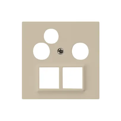 Placca frontale HMS kallysto per R/TV-dati beige 