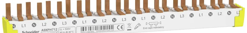 Kammschiene Schneider Electric Clario iC40 3LN unten 12TE 