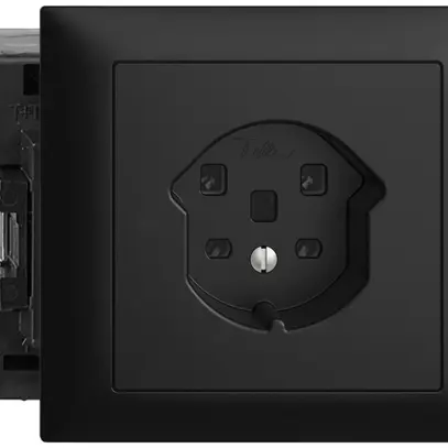 Presa INS EDIZIOdue T25 16A 53mm Snap nero morsetti a vite 