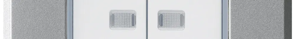 Contatto pulsante INC robusto IP55 2×1P alluminio 2×illuminato 