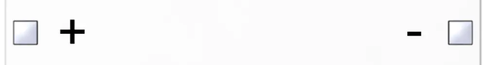Touche SIDUS 4/8f pour senseur poussoir impression +/-, blanc brillant 