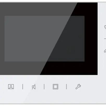 Poste vidéo intérieure AP ABB Welcome avec vidéo commande pour ouvre-porte blanc 