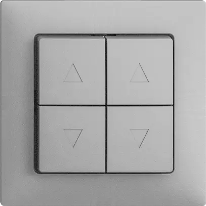 Pulsante per tapparella INC EDIZIOdue F silver 2 canali 