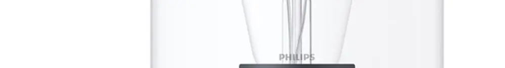 Applique Philips Listra E27 1×25W IP44 Ø160×360×210mm nero 