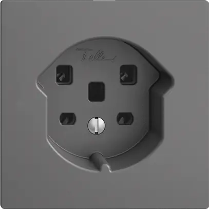 Presa INC EDIZIOdue T25 16A grigio scuro, morsetti a vite 