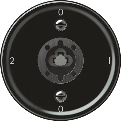 Interruttore a chiave origin commutatore 2/1L 16A 250V 0-1-0-2 60×60mm nero 