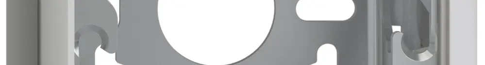 Cappa con piastra di base 54mm EDIZIOdue grigio chiaro 