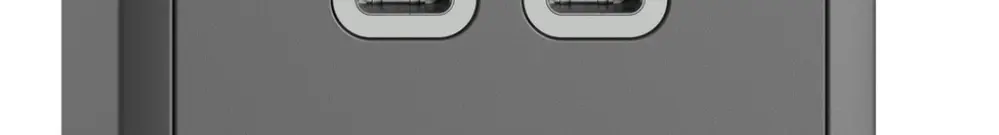 Prise AP USB 18W 2×type C Feller EDIZIOdue FX54 230V 3600mA gris foncé 