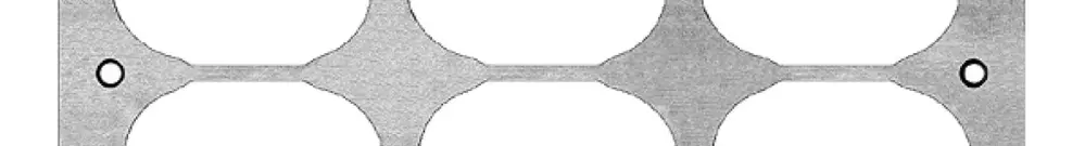 UP-Befestigungsplatte FH 2×3 6×52mm 