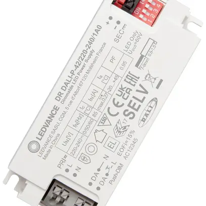Alimentation LED LEDVANCE DR 42W 60V 300…1050mA DALI 105×45×25mm 