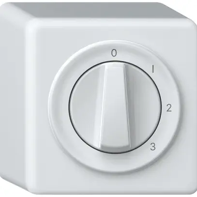 Interruttore rotativo AP origin comm.multip.5/1L 16A 250V 0-1-2-3 88×88×54mm bi 