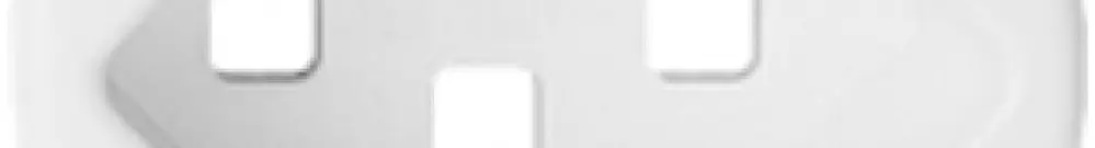 Disque frontal FH 1×T23 blanc, pour prise avec bornes enf. 