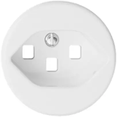 Disque frontal FH 1×T23 blanc, pour prise avec bornes enf. 