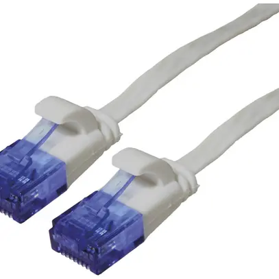 Câble patch RJ45 VALUE cat.6A U/UTP AWG32 PVC plat gris 1.5m 