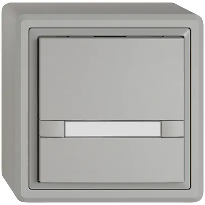 Pulsante KNX RGB AP EDIZIO.liv SNAPFIX® sensore temp.s.LED targ.1× com.2T grc 