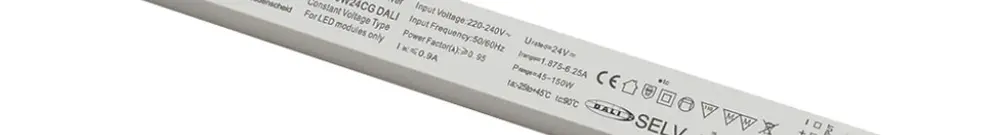 Alimentazione LED SLV 150W 24V DALI REG 350×30mm 