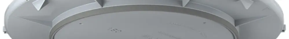 Plaque frontale HaloX 250 pour béton apparent, découpe au plafond Ø190mm 